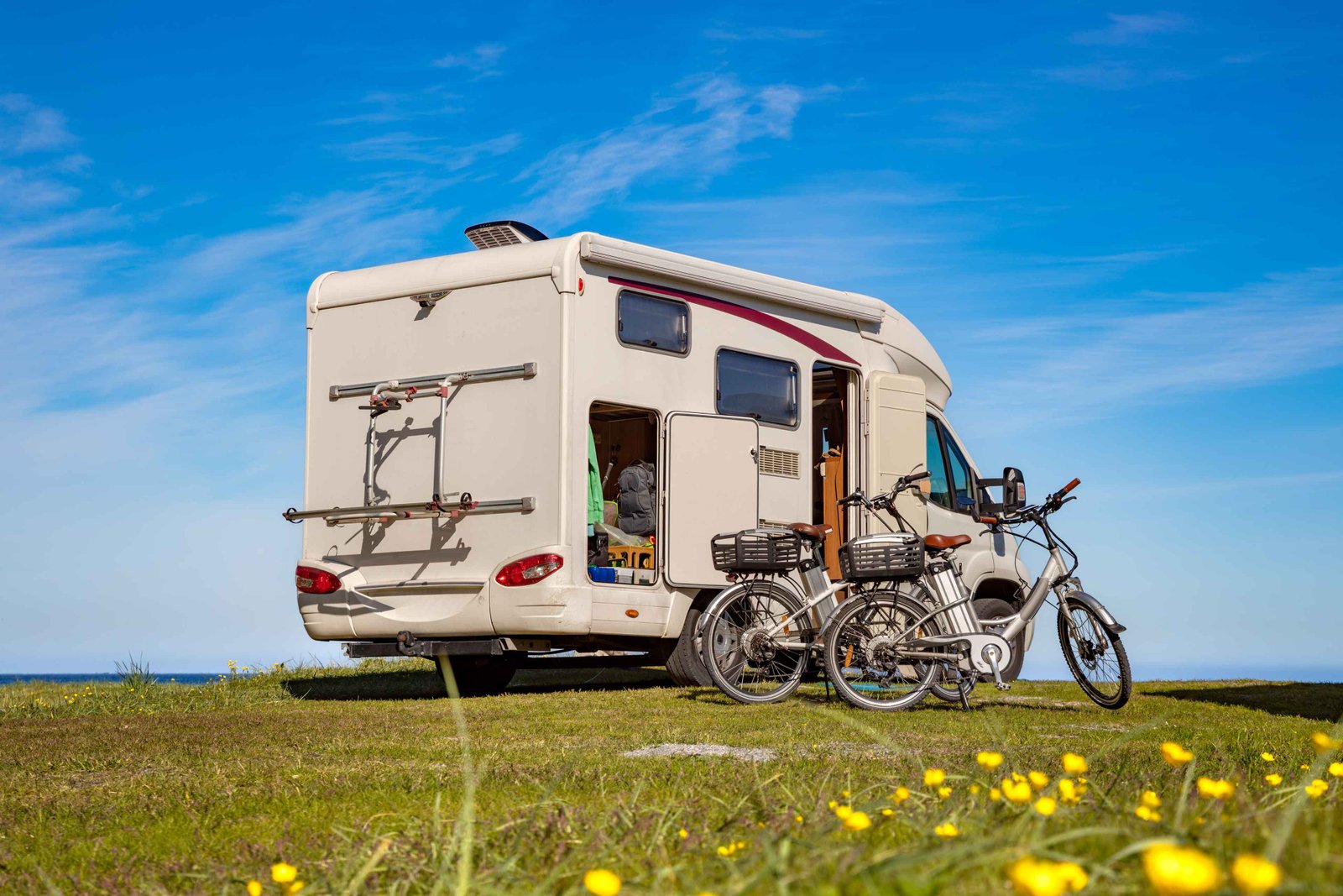 family vacation travel rv holiday trip in motorhome