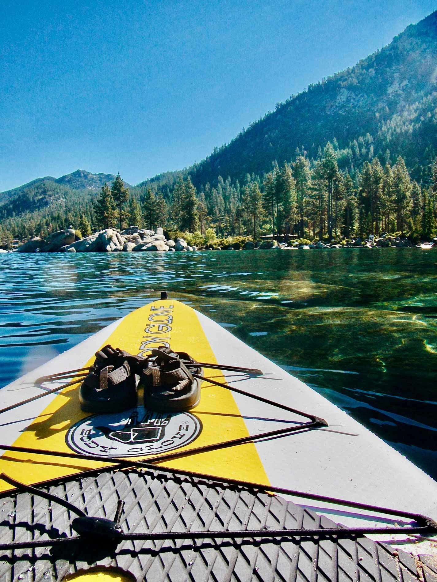 paddle board in tahoe
