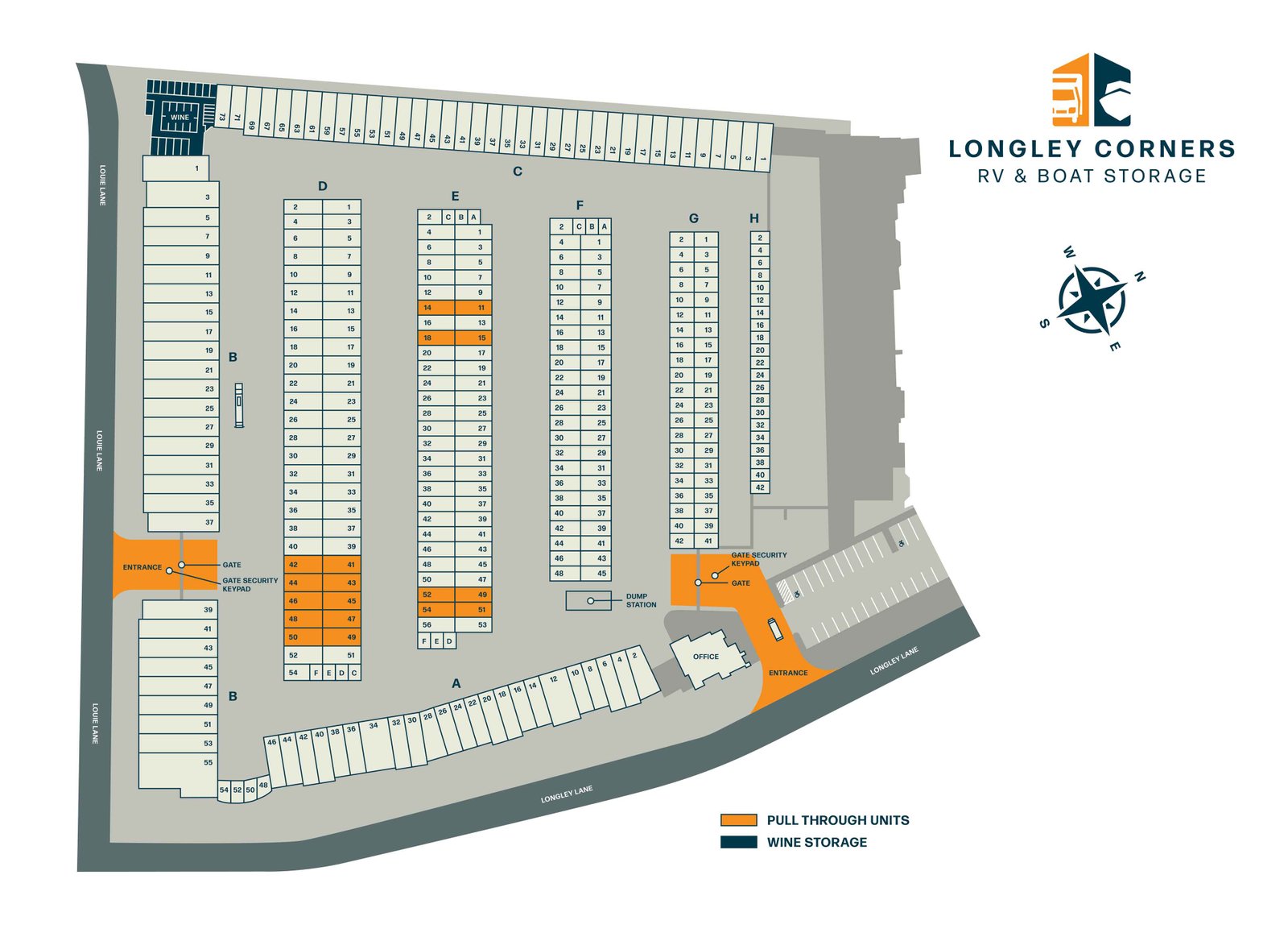 longley corners facility map